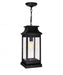 Milford 1 Light Outdoor Black Pendant