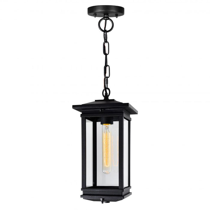 Oakwood 1 Light Outdoor Black Pendant