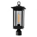 Oakwood 1 Light Outdoor Black Lantern Head