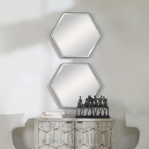 Uttermost Amaya Octagonal Mirrors, S/2