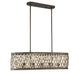 Sandoval 5 Light Linear Chandelier