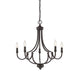 Auburn English Bronze 5 Light Chandelier