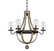 Eden 6 Light Outdoor Chandelier