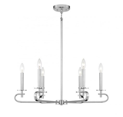 Torino 6 Light Polished Nickel Chandelier