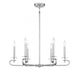 Torino 6 Light Polished Nickel Chandelier