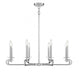 Torino 8 Light Polished Nickel Chandelier