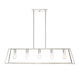 Denton 5 Light Polished Nickel Linear Chandelier