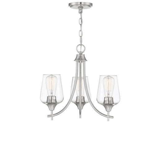 Octave 3 Light Satin Nickel Chandelier