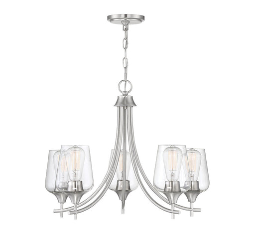 Octave 5 Light Satin Nickel Chandelier