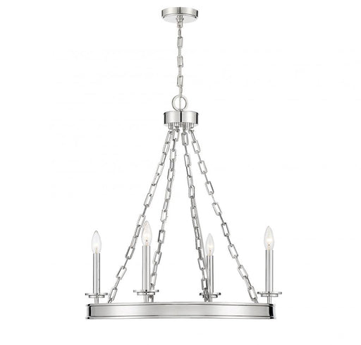 Seville 4 Light Polished Nickel Chandelier