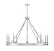 Seville 10 Light Polished Nickel Chandelier