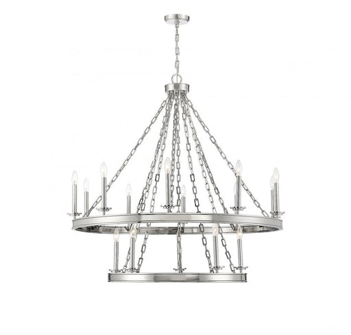 Seville 15 Light Polished Nickel Chandelier