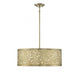 New Haven 4 Light  New Burnished Brass Pendant