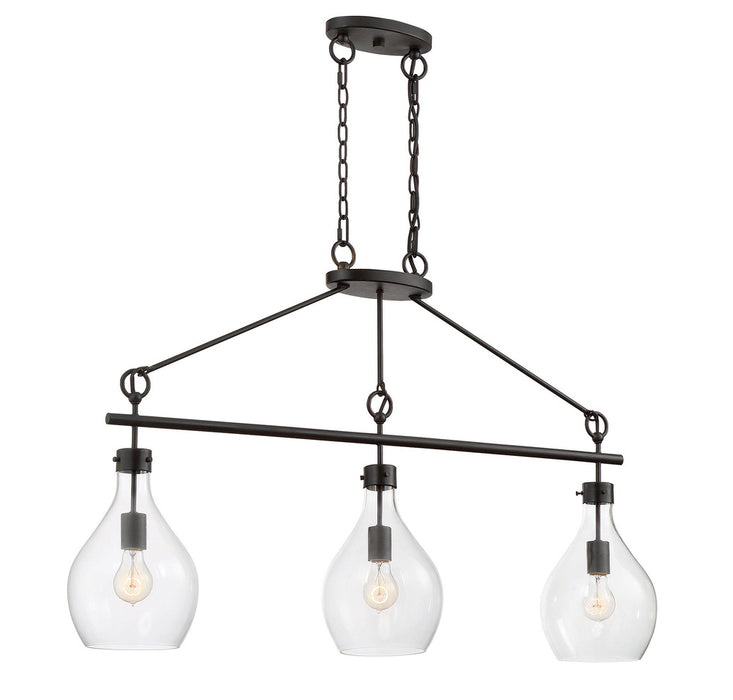 Pulaski 3 Light Linear Chandelier Light