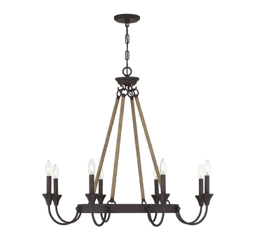 Sienna 8 Light Artisan Rust Chandelier