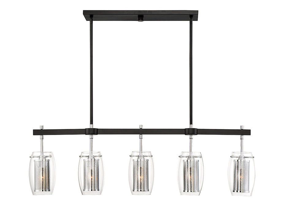 Dunbar 5 Light Linear Chandelier