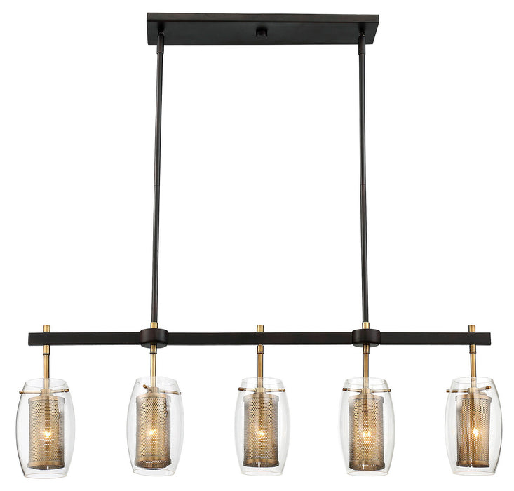 Dunbar 5 Light Linear Chandelier