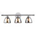 Reflections 3-Light Vanity Sconce in Polished Chrome with Chrome-plated Glass