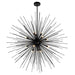 14 Light Chandelier with Black Finish