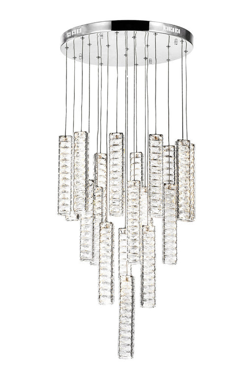 LED Chandelier with Chrome Finish