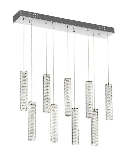 LED Chandelier with Chrome Finish