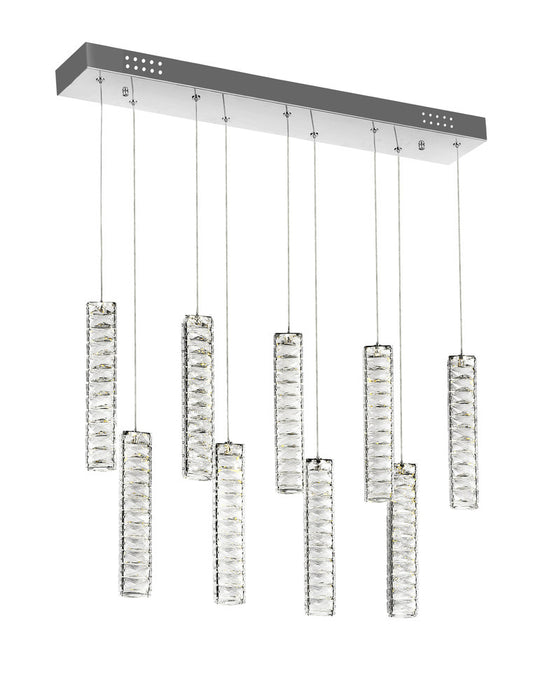 LED Chandelier with Chrome Finish