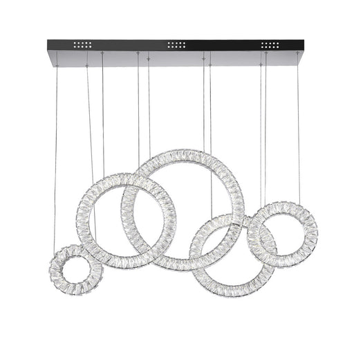 LED Chandelier with Chrome Finish