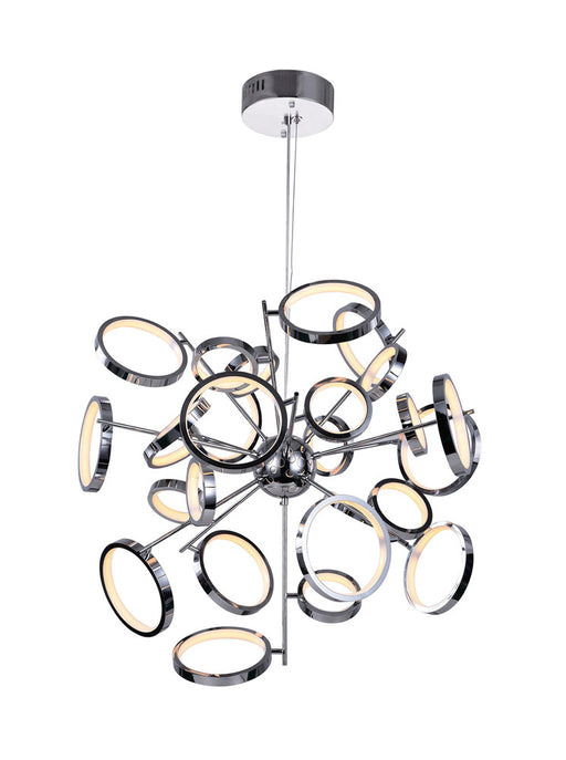 LED Chandelier with Chrome Finish