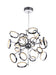 LED Chandelier with Chrome Finish