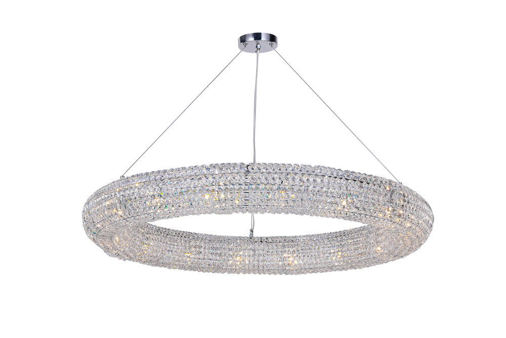 16 Light Chandelier with Chrome Finish