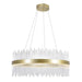 LED Chandelier with Medallion Gold Finish