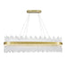 LED Chandelier with Medallion Gold Finish