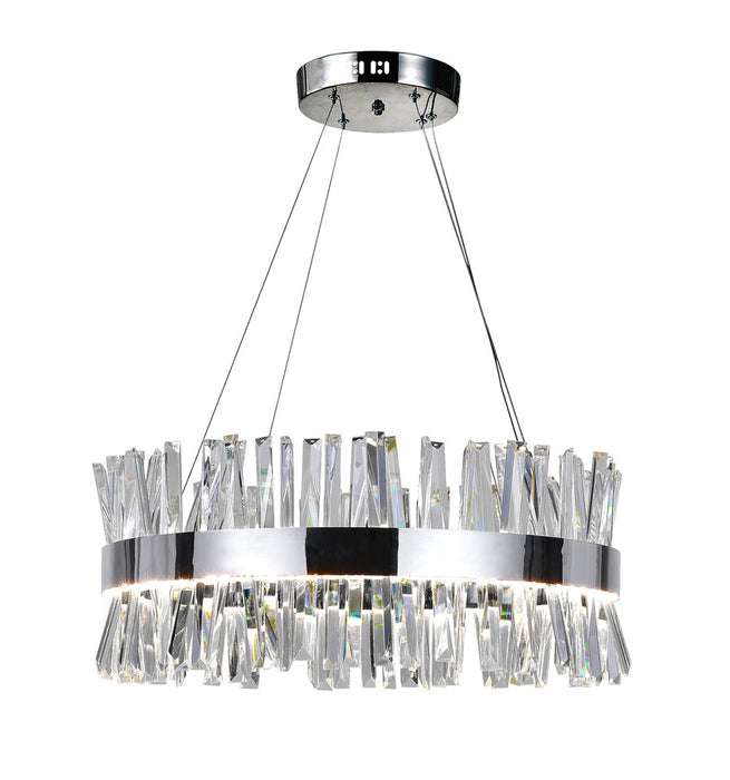 LED Chandelier with Chrome Finish