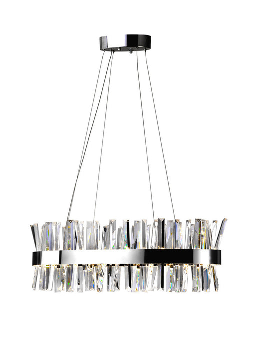 LED Chandelier with Chrome Finish