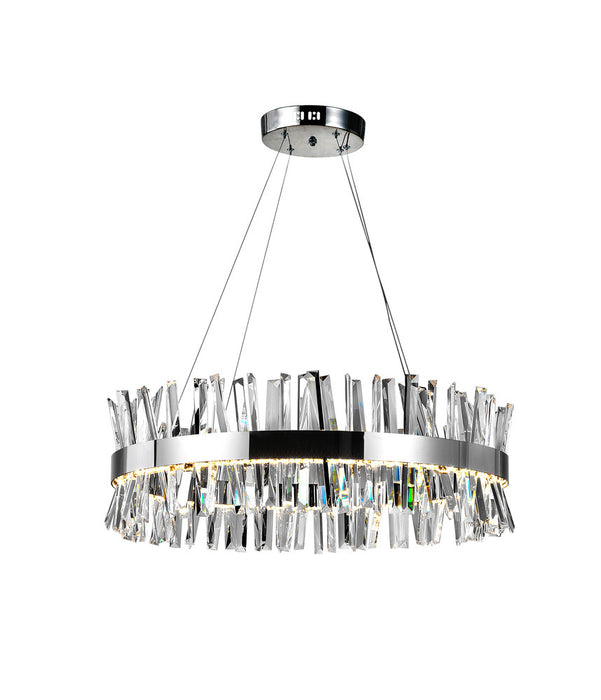 LED Chandelier with Chrome Finish