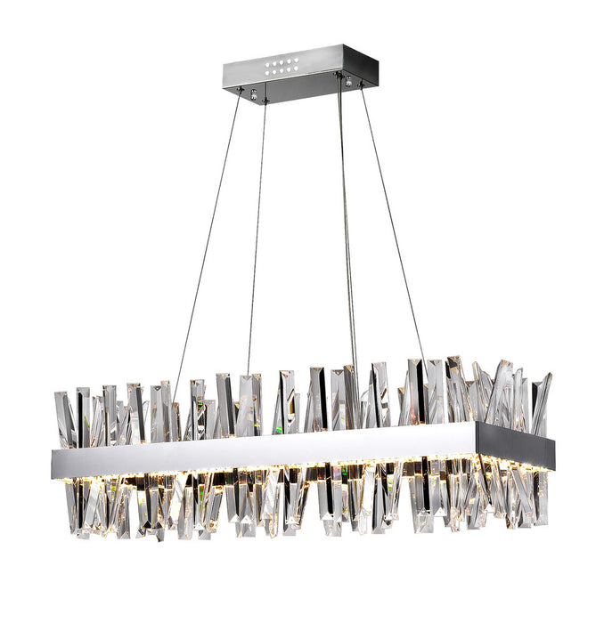 LED Chandelier with Chrome Finish