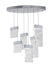 LED Chandelier with Pewter Finish