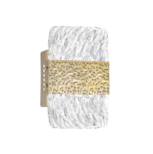 LED Wall Sconce with Gold Leaf Finish