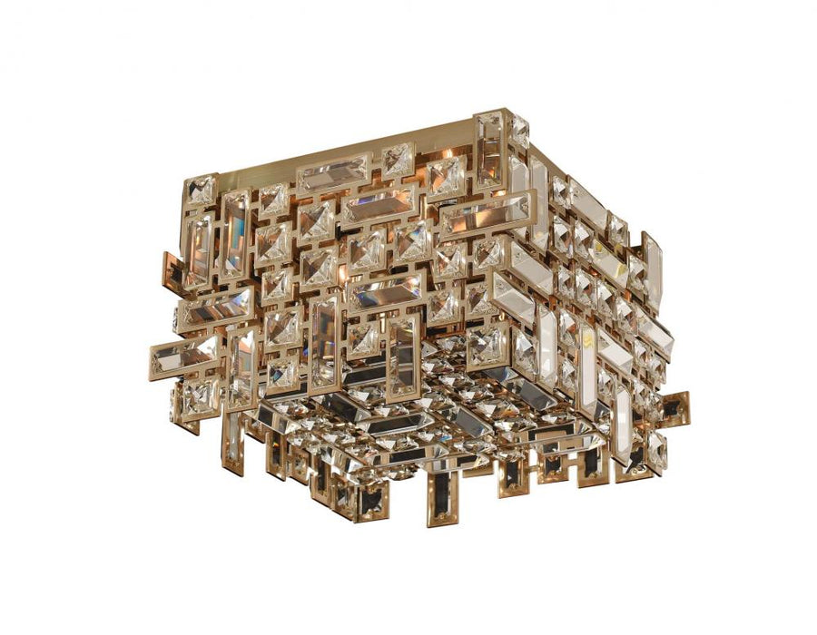 Vermeer 4 Light Square Flush Mount