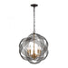 Concentric 5-Light Chandelier in Oil Rubbed Bronze with Clear Crystal Beads