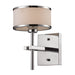 Utica 1-Light Vanity Lamp in Polished Chrome with White Blown Glass