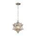 Moravian Star 1-Light Mini Pendant in Polished Nickel with Silver Mercury Glass -Large