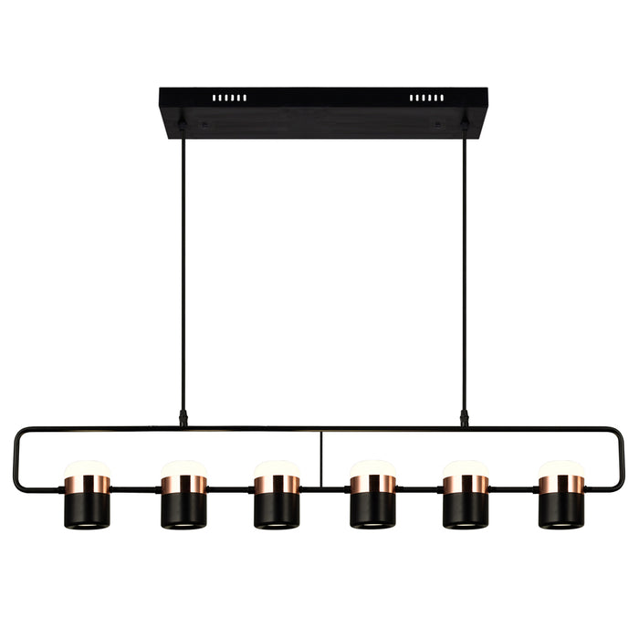 LED Pool Table Light with Black Finish