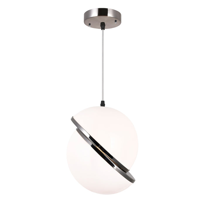 1 Light Mini Pendant with Polished Nickel Finish