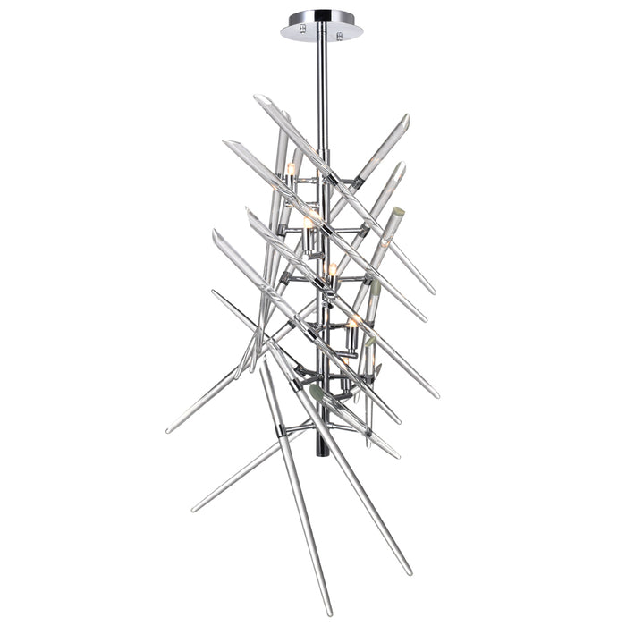 5 Light Mini Chandelier with Chrome Finish