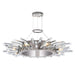 8 Light Chandelier with Polished Nickle finish