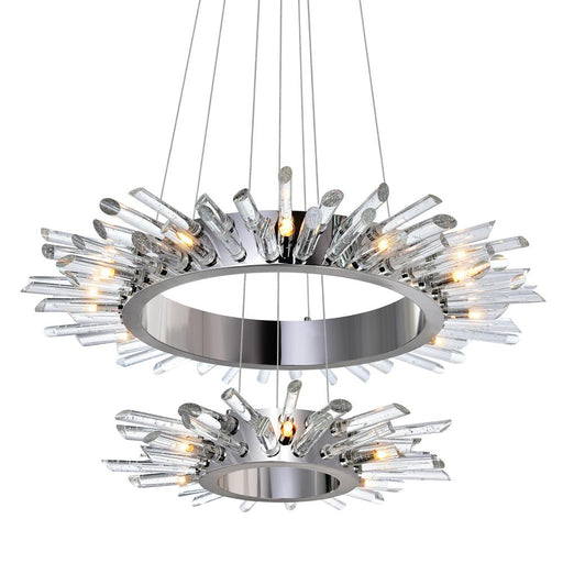 18 Light Chandelier with Polished Nickle finish