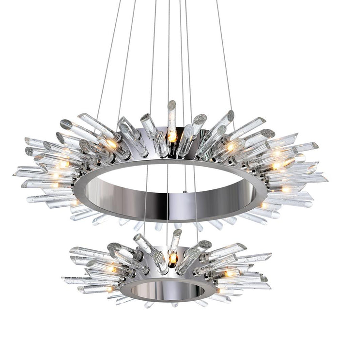 18 Light Chandelier with Polished Nickle finish