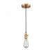 Socket Pendant 1-Light Mini Pendant in Dark Nickel