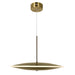 LED Pendant with Brass Finish